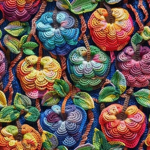 Crochet Rainbow Apples