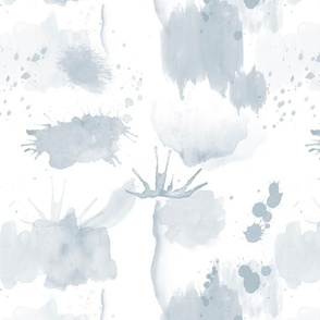 Soft Watercolor Blooms and Splatters
