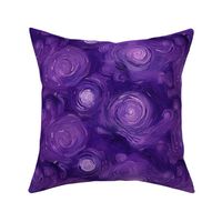 purple abstract galaxy nebula starry night inspired by vincent van gogh