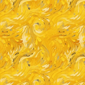yellow abstract inspired by van gogh