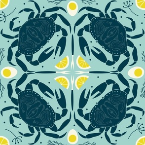 Crab Feast - in Blue