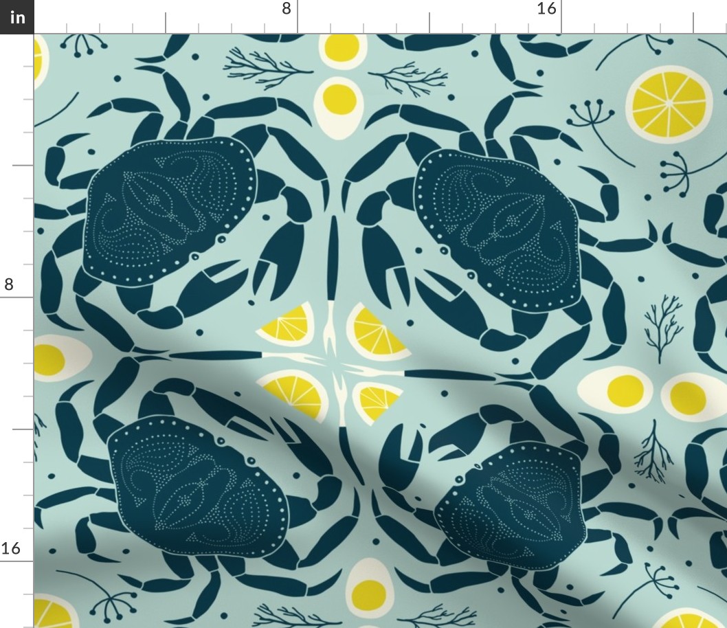 Crab Feast - in Light Blue