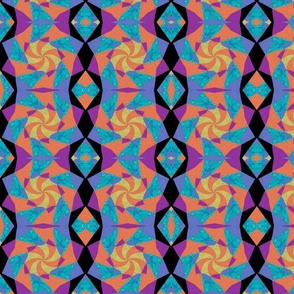 geometric mix - coloured patchwork 