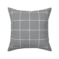 (small) simple wobbly hand drawn grid ultimate gray white
