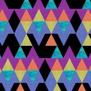 geometric triangle mix - patchwork 