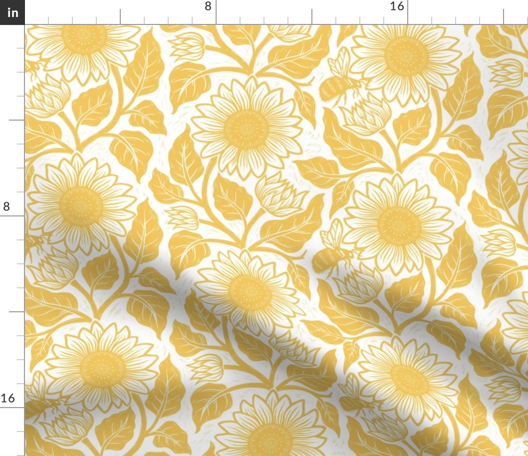 Sunflower block print updated