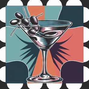 Pop art martini