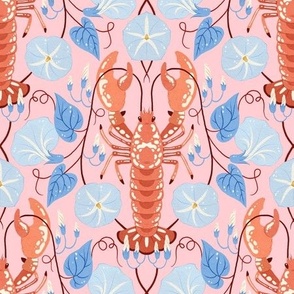 Floral Lobster - Pink