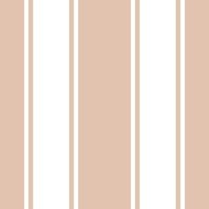 Big Beige Stripes With Little Borders