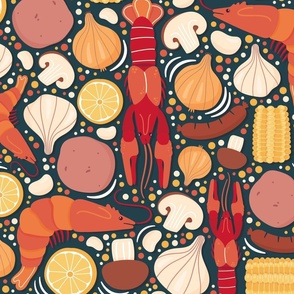 Crawfish Boil Pattern - Large