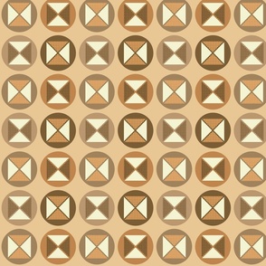 Squares, circles and triangles in nudes.
