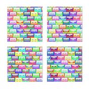 Retro Cassette Tape colorful pattern