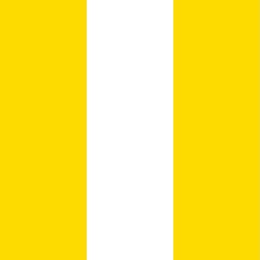 6 “ Stripes in Yellow and White (Canary Yellow)  Inch Stripes (PH - SF)_fdda00