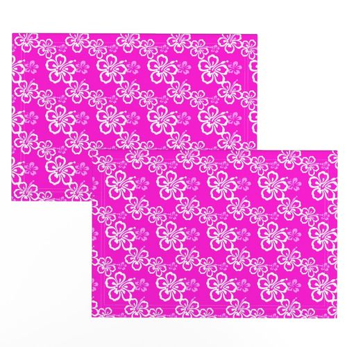 Purple Hawaiian Flowers Pattern