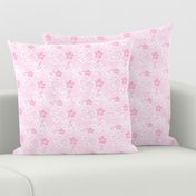 Pink  Hawaiian Flowers Pattern