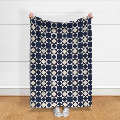 Star Quilt Blocks // navy