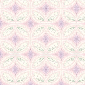 Cleo Vintage Glamour Baby- Art Deco - Art Nouveau - Bubblegum Pink - Sage Green - White - Pastel - Grandmillennial - Small