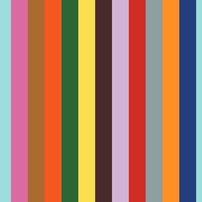 Retro Random Rainbow Stripes