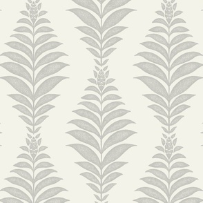 Frond Ogee - 12" large - gray neutral 