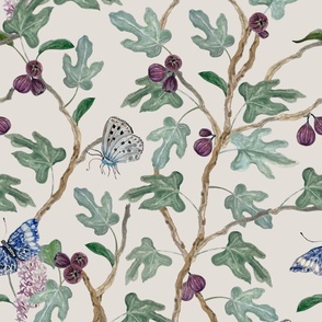 Eloise, Fig Trees, Coordinates With Sherwin Williams Eider White