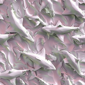 Serenity Sharks in Coral Pink