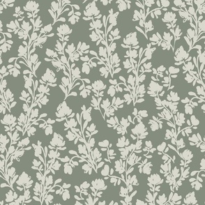 Large - Malina Sweet Pea's Silhouette - Sage Green