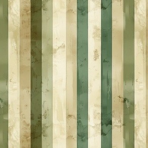 Green and Tan Stripes Woodland Forest Masculine Design