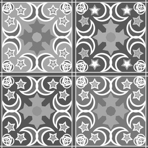 gray beautiful geometric patchwork pattern  