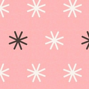 Simple Starbursts on Pink
