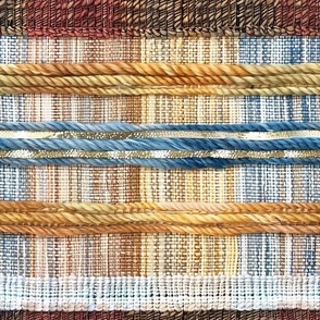 Boho Neutral Striped Weave