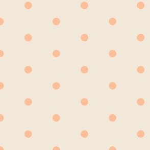 Geometric Peach Plethora Peach Fuzz Pristine Polka Dots