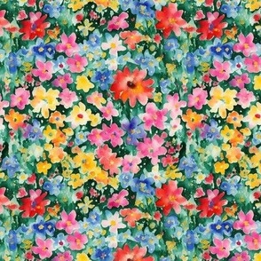 Watercolor Floral - Colorful Flower Dream
