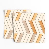 small// Chevron Modern lines with color block Peach Fuzz