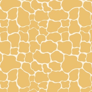 Retro Yellow Giraffe Print Pattern | 24" | Safari theme kids rooms