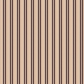 Big and small stripes - brown