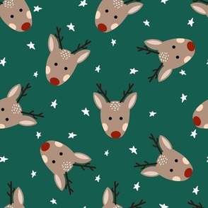 8x8  Cute Christmas reindeer 3