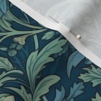 delicate green botanical floral inspired by william morris