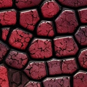 Blood Red Stone Mosaic Pattern 2