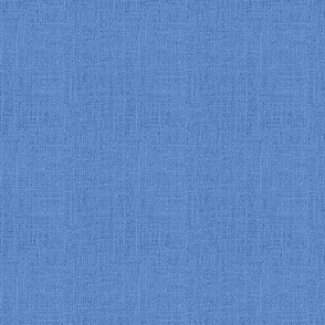 Faux Burlap hessian woven solid in cornflower serenity blue