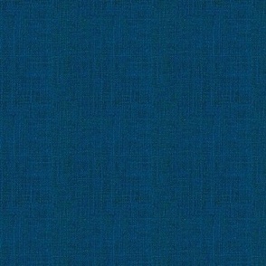 Faux Burlap hessian woven solid in midnight dusky blue