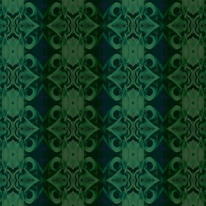 [M] Shades of Green Gothic Botanical Stripes