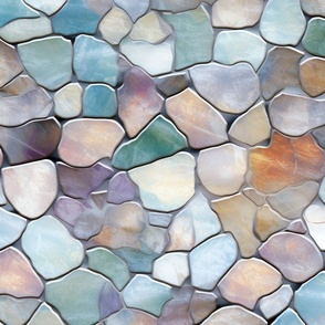 Light Opal Stone Mosaic Pattern 1