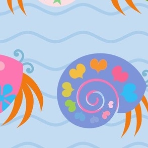 Hermit Crabs with Retro Painted Shells