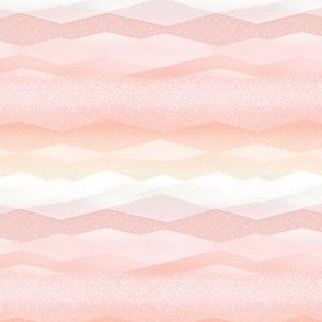 Soft Gradient Pink, Yellow & White Mountains - small 