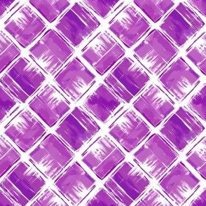 Purple Painted Squares on White - small 