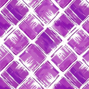 Purple Painted Squares on White - large 