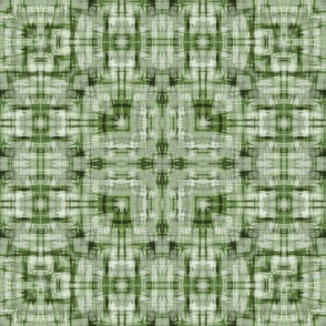 Monochrome green abstract geometric pattern.