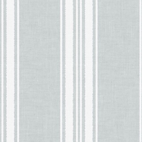 Vertical Stripes White on Soft Grey