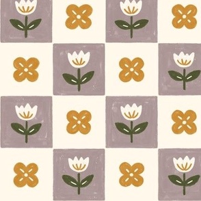 Checkerboard Flowers
