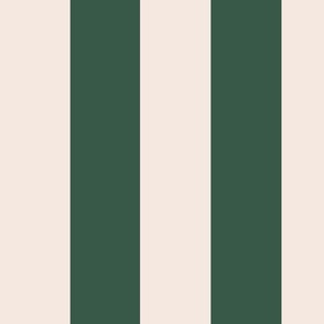 Bold Stripe - Green and Cream